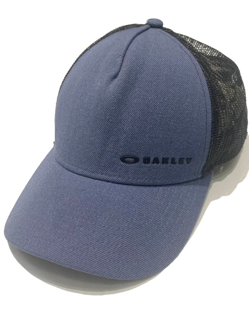 Oakley Trucker Hat Snapback Mesh Blue Gray Black Men's One Size Adjustable